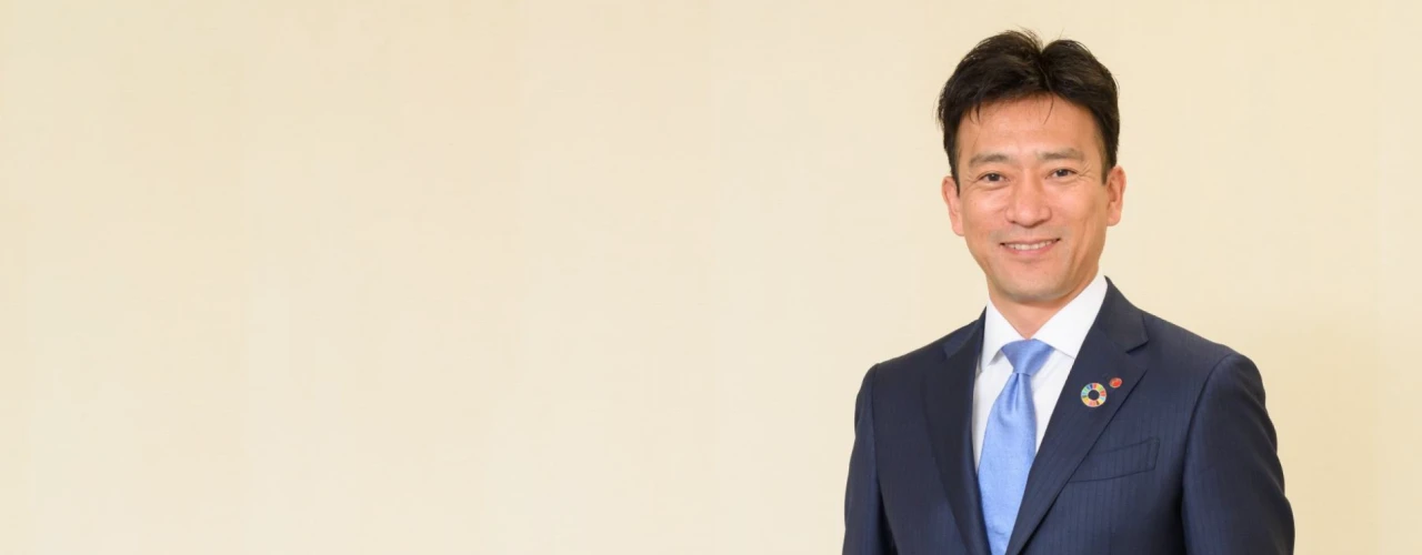 Photograph of Representative Director and President TAKUYA YOSHIDA