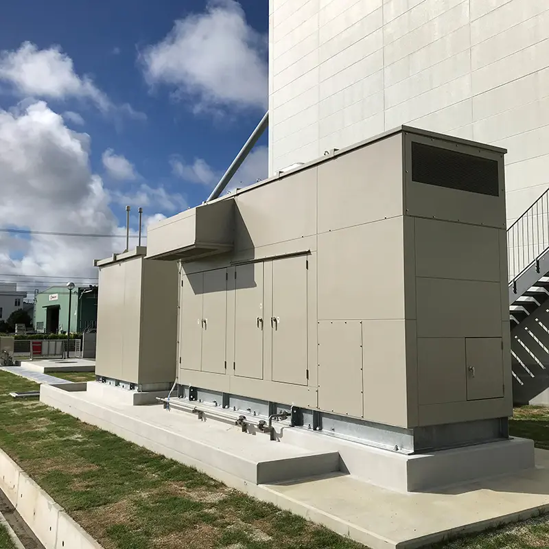 Photographs of private power generation equipment